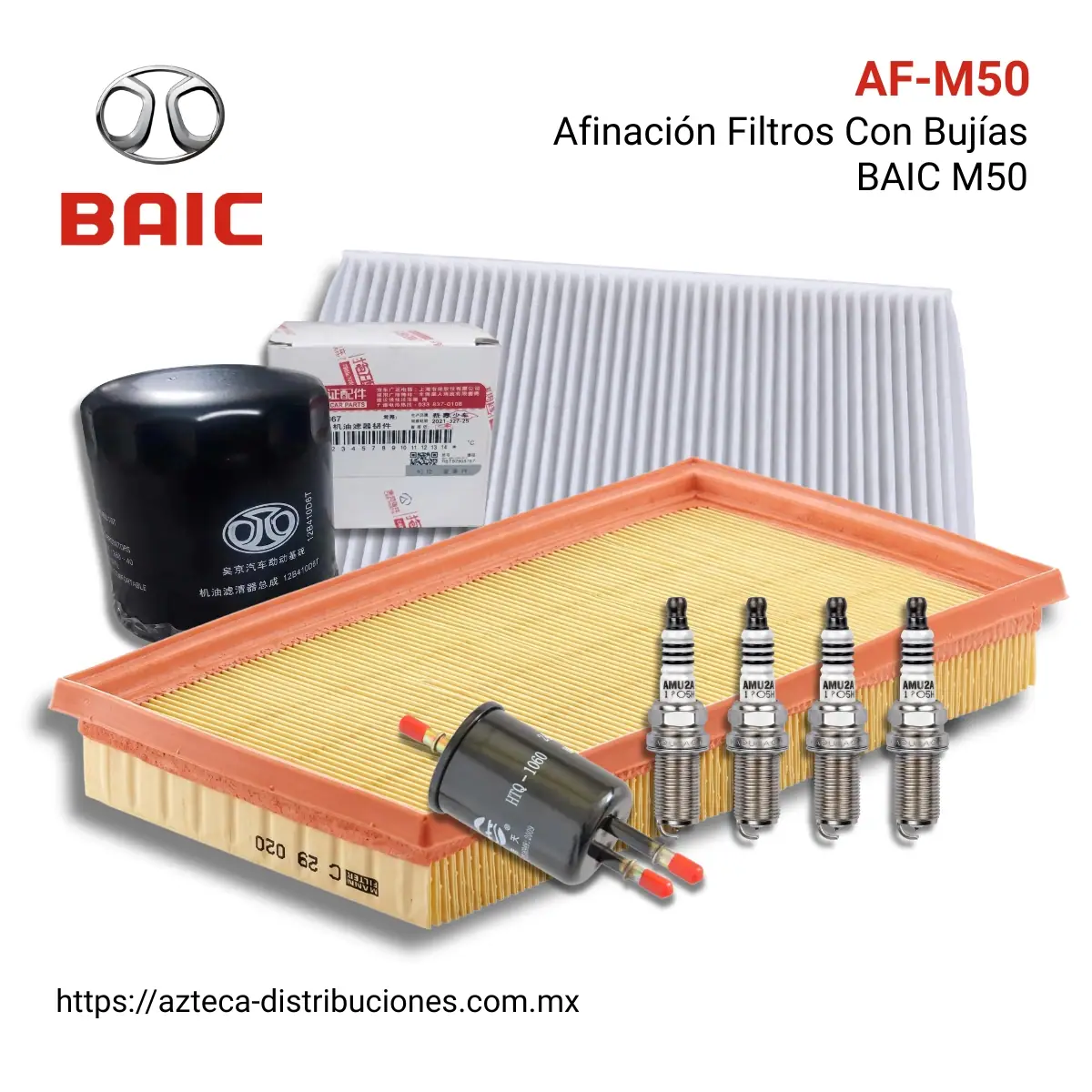 Afinación Filtros Con Bujías BAIC M50