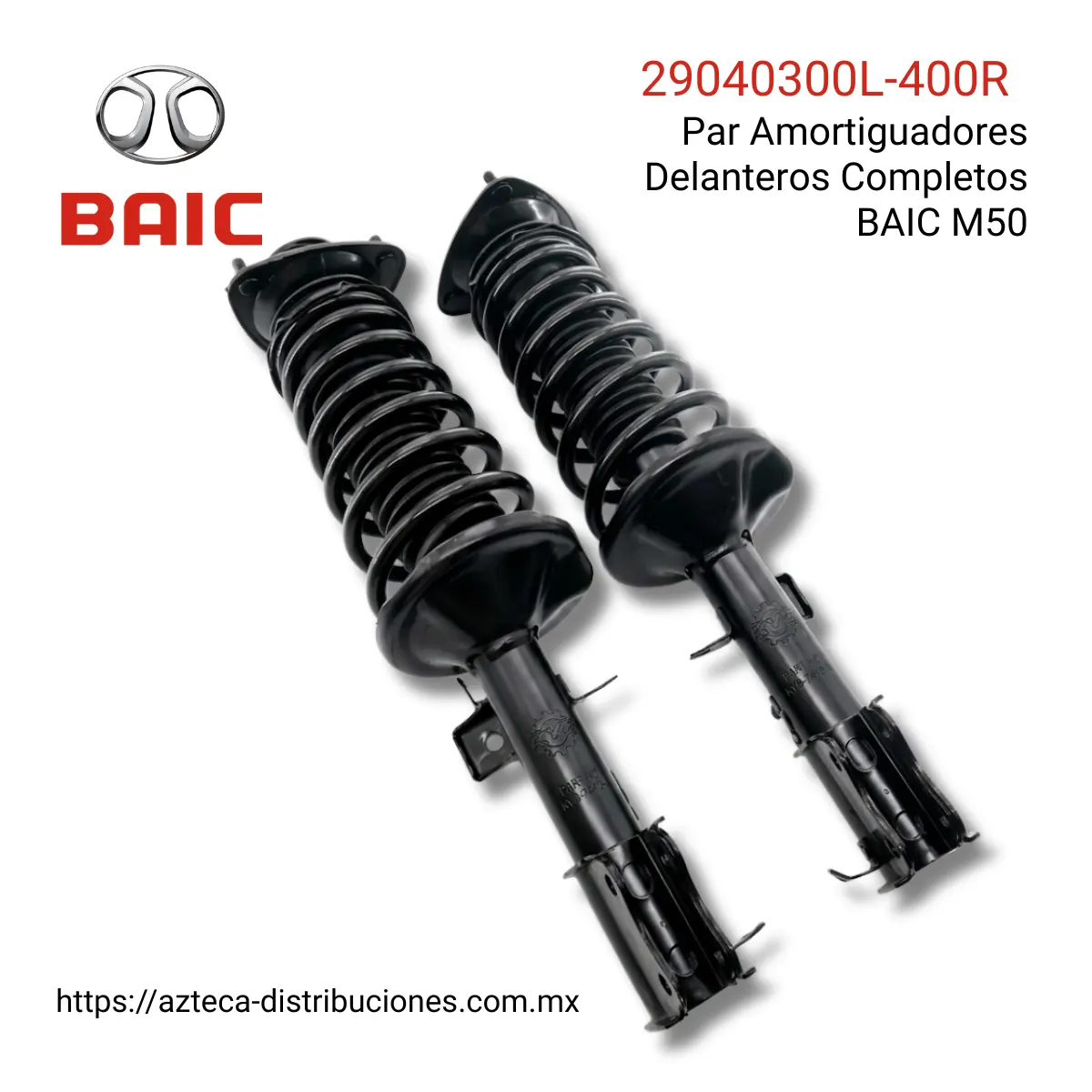 Par Amortiguadores Delanteros Completos BAIC M50