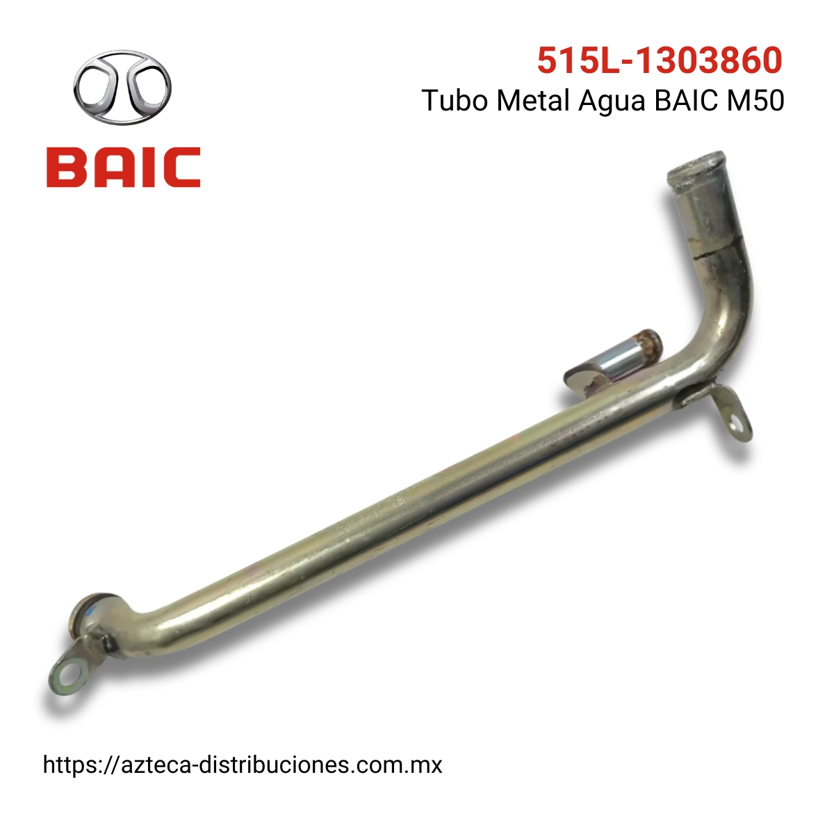 Tubo Metal Agua BAIC M50