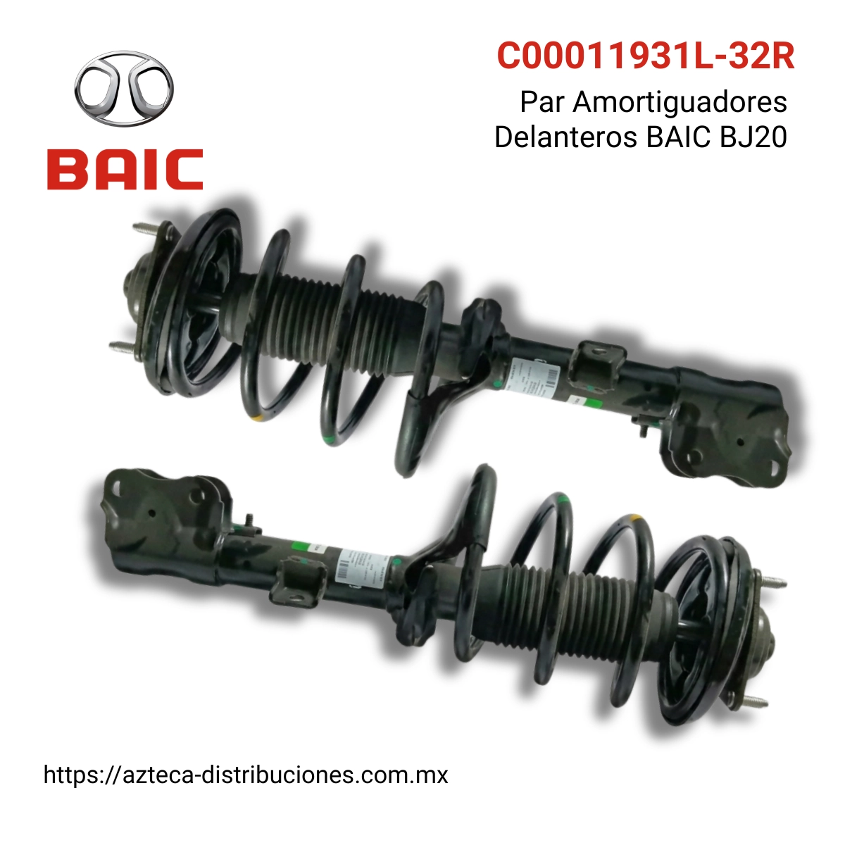 Par Amortiguadores Delanteros BAIC Bj20