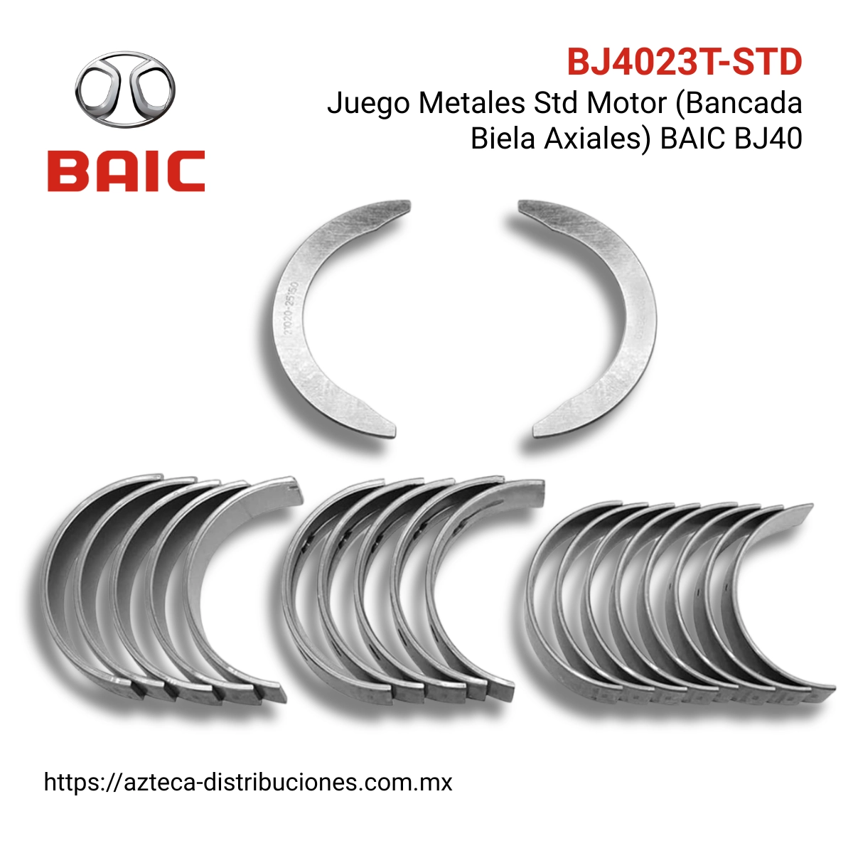 Set Metales Std (Bancada Biela Axiales) BAIC BJ40