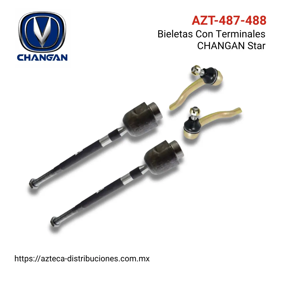 Bieletas Con Terminales CHANGAN Star Motor 1.2
